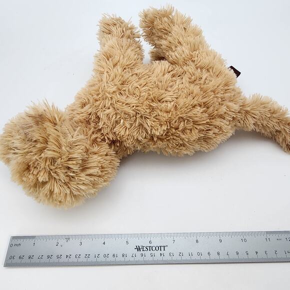 Bearington Collection Labradoodle Puppy Dog Plush 10" Tan Fur Stuffed Animal Toy - Picture 10 of 10